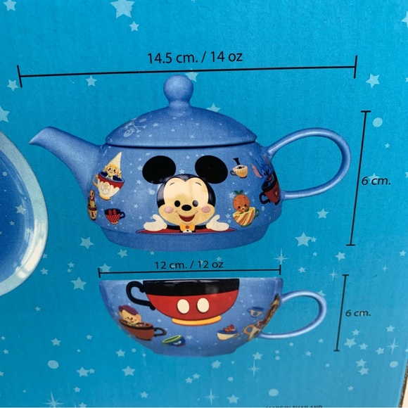NWT. Disney teapot & saucer set with artwork by Disney artist Jerrod Maruyama. - Picture 8 of 9
